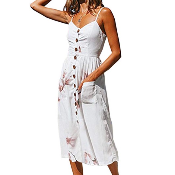 Spaghetti Strap Bohemian Dress